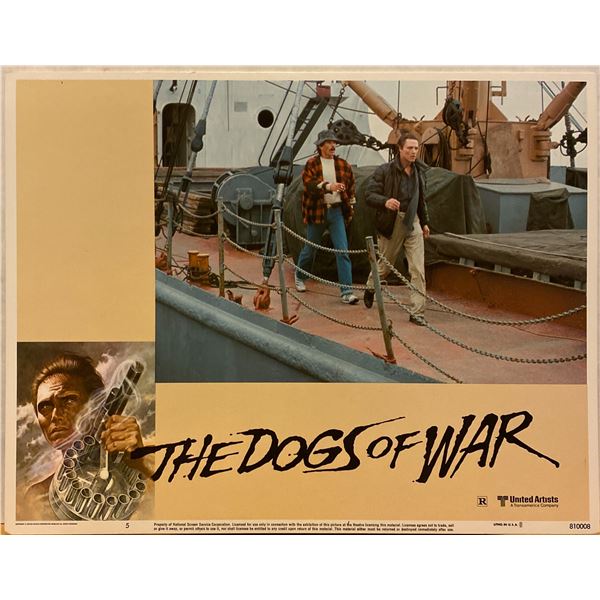 The Dogs of War 1981 original vintage lobby card
