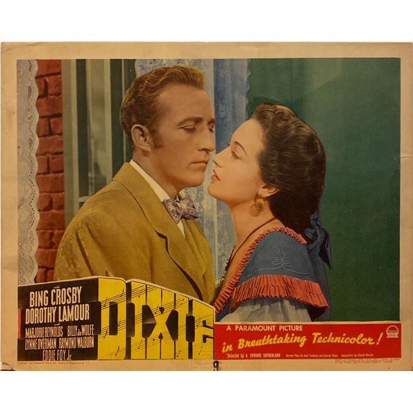 Dixie 1943 original vintage lobby card