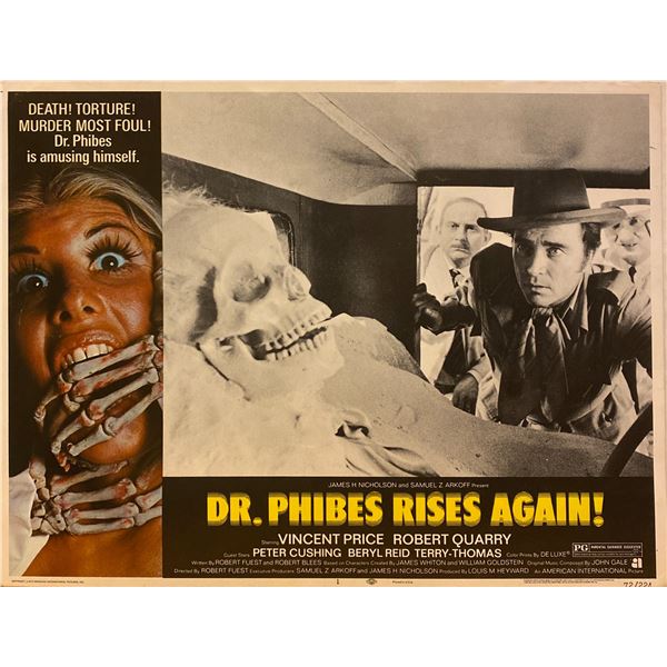 Dr. Phibes Rises Again 1972 original vintage lobby card