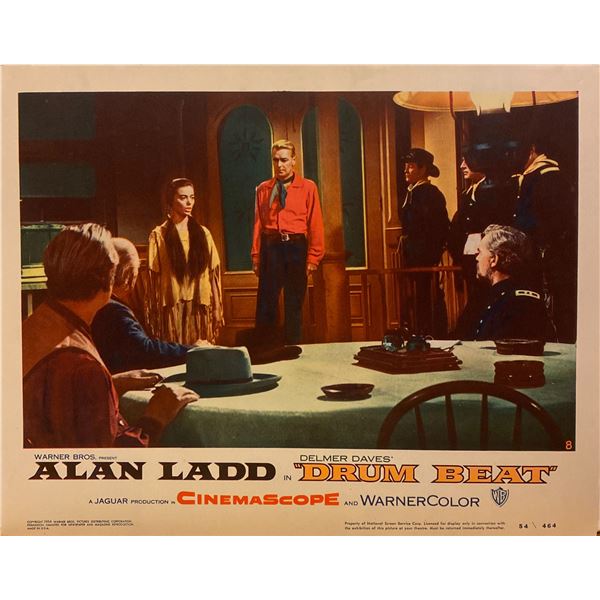 Drum Beat 1954 original vintage lobby card