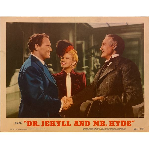 Dr. Jekyll and Mr. Hyde 1954 original vintage lobby card
