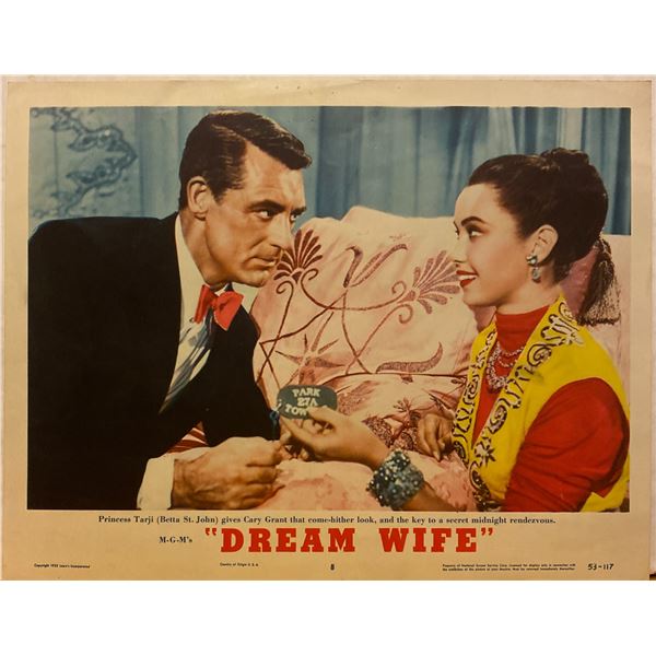 Dream Wife 1953 original vintage lobby card