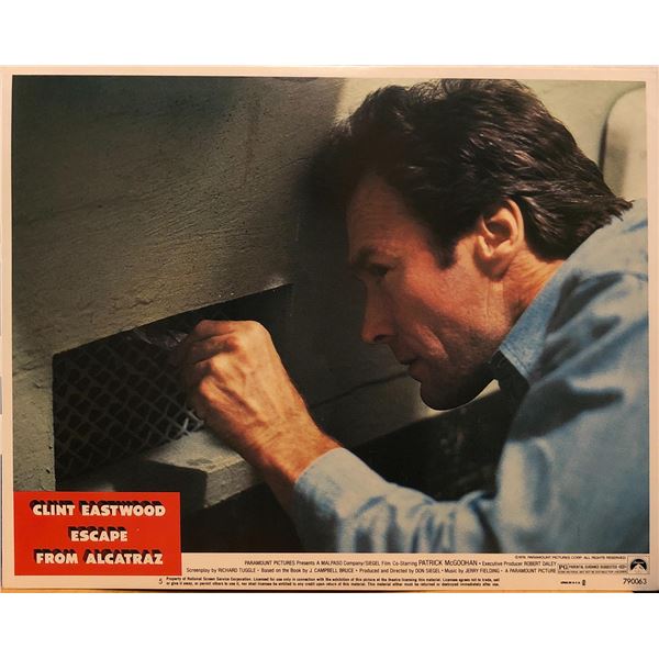 Escape From Alcatraz 1979 original vintage lobby card