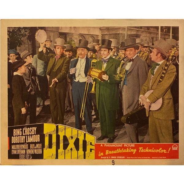 Dixie 1943 original vintage lobby card
