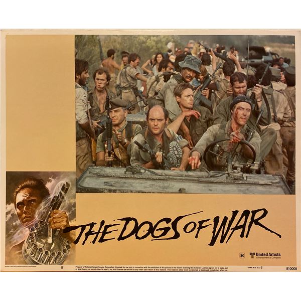 The Dogs of War 1981 original vintage lobby card