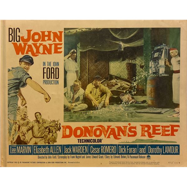 Donovan's Reef 1963 original vintage lobby card