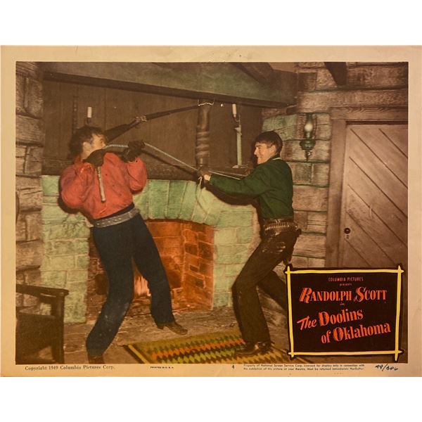 The Doolins of Oklahoma 1949 original vintage lobby card