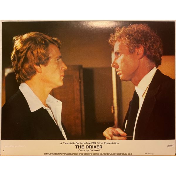 The Driver 1978 original vintage lobby card
