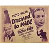 Image 1 : Dressed to Kill 1941 original vintage lobby card