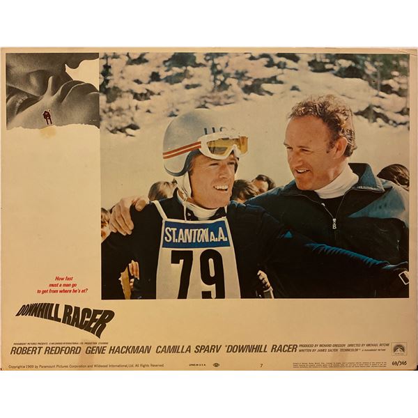 Downhill Racer 1969 original vintage insert card