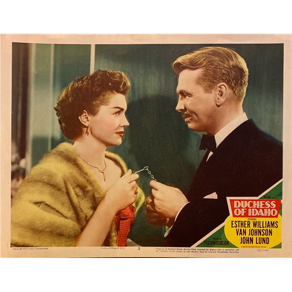 Duchess of Idaho 1950 original vintage lobby card