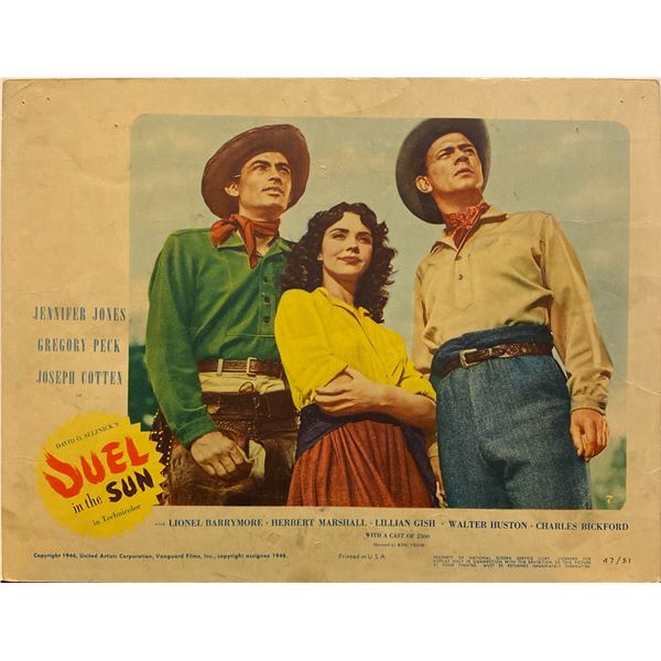 Duel in the Sun 1947 original vintage lobby card