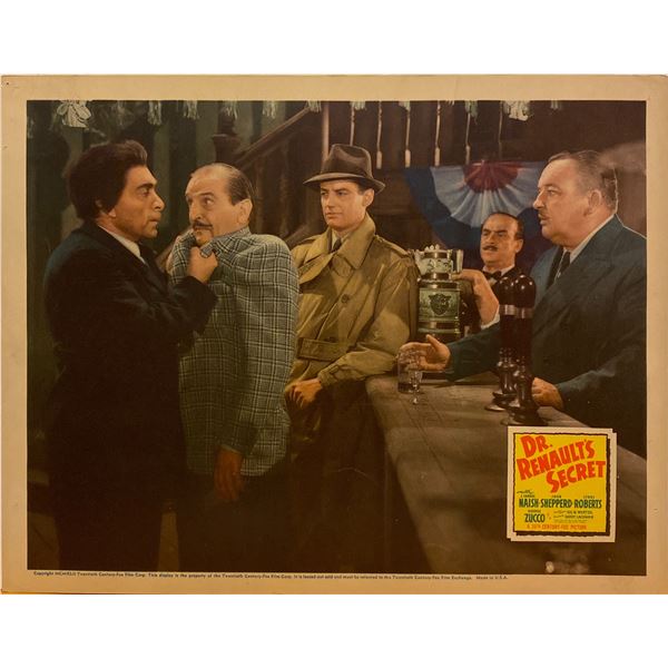 Dr. Renault's Secret 1942 original vintage lobby card