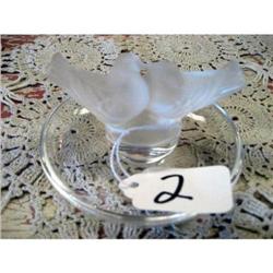 Lalique Kissing Doves Ring Holder