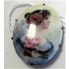 Image 1 : Signed Antique Hand Painted Porcelain Pin