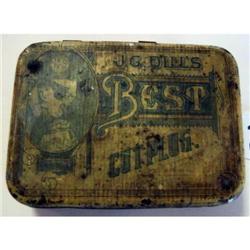 Dills Best Cut Plug Tobacco Tin