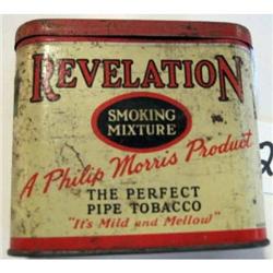 Revelation Pipe Cigarette Tobacco Tin