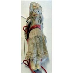 4" Bisque porcelain Bonnet Doll jointed arms