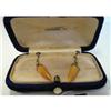 Image 1 : Antique Ivory Earrings Screw Back