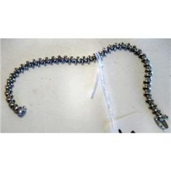10 Kt White Gold Diamond Bracelet 8.6gTW