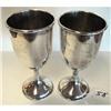 Image 1 : 2 – Sterling Goblets  3.82g each