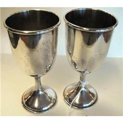 2 – Sterling Goblets  3.82g each