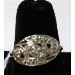 14kt White Gold Ring w/Diamond 3.2gTW