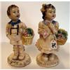 2 Chalk ware Figurines Boy & Girl