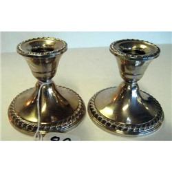 Estate Sterling Silver Candlesticks