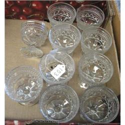 10 - Stemmed Anchor Hocking Desert Dishes