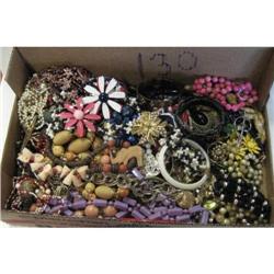 Estate vintageBox Lot of Jewelry