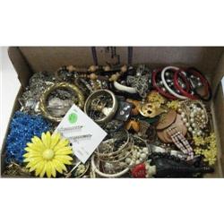 Estate vintageBox Lot of Jewelry