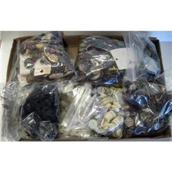 estate vintage Box Lot of Buttons