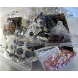 estate vintage Box Lot of Buttons