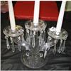 Image 1 : Cambridge Glass Triple Candelabra w/prism
