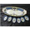 Image 1 : Noritake Celery Dish w 6 Ind. Salts