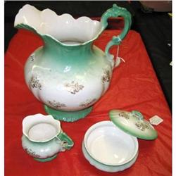 Homer Laughlin Dresser Dish,  Small Pitcher, Large pitcher