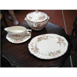 Limoge Dish Set - China Rose 22K Gold