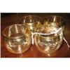 Image 1 : 4 - SMALL GOLD STRIPPED GLASSES