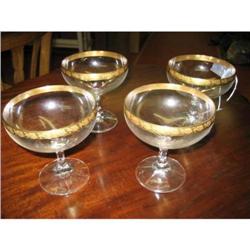 4 SHERBERT GLASSES - TIFFON GLASS