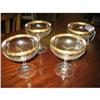 Image 1 : 4 SHERBERT GLASSES - TIFFON GLASS