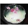 Image 1 : Hand Painted Open handle cake plate