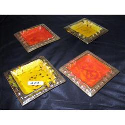 4 - #2573 Cal Orig 573 USA ashtrays