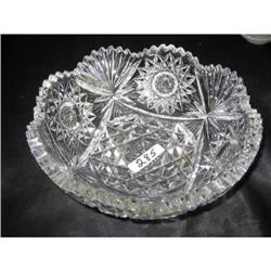 8" Cut Crystal Bowl