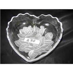Heart Shape Studio Nova Crystal Dish Japan