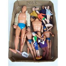 Box Lot  Marx Dolls campus cuties, mego etc.