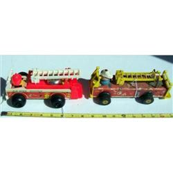 Fischer Price (2)  wooden and plastic engines