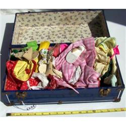 Metal locker and doll clothes