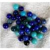 Image 1 : marbles (35) assorted blue