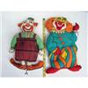 Image 1 : (2) cloth clown dolls